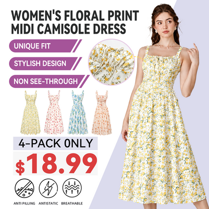 Women's floral print midi dress